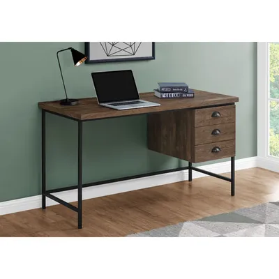 Monarch Contemporary Computer Desk with Drawers