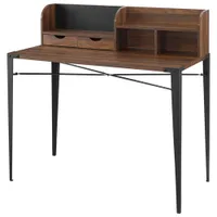 Winmoor Home Modern Writing Desk with Hutch