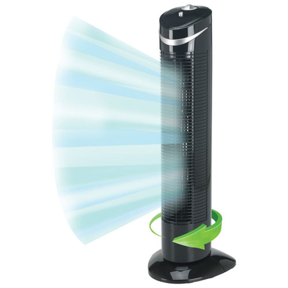 PureGuardian 3-Speed Oscillating Tower Fan - 29" - Black