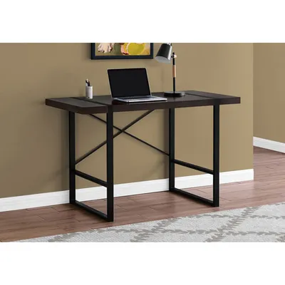 Monarch Computer Desk - Cappuccino/Black