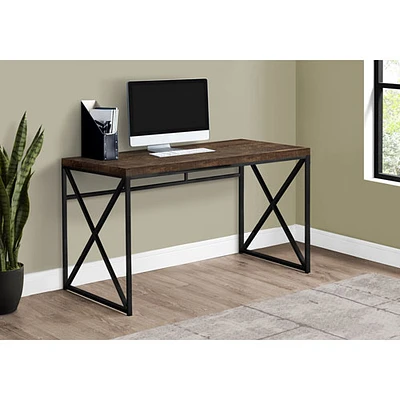 Monarch Computer Desk - Brown/Black