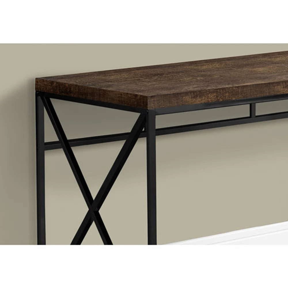 Monarch Computer Desk - Brown/Black