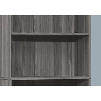 Monarch 72" 5-Shelf Bookcase - Grey