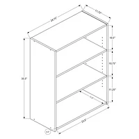 Monarch 36" 3-Shelf Bookcase