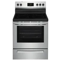 Frigidaire 30" 4.8 Cu. Ft. 5-Element Freestanding Electric Range (FCRE305CAS) - Stainless Steel