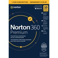 Norton 360 Premium (PC/Mac) - 10 Devices - 75GB Cloud Backup