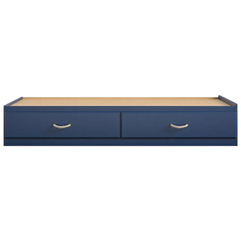 Sierra Ridge Mesa Contemporary Storage Bed - Twin - Blue