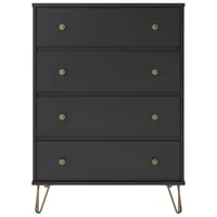 Owen Contemporary 4-Drawer Dresser - Black