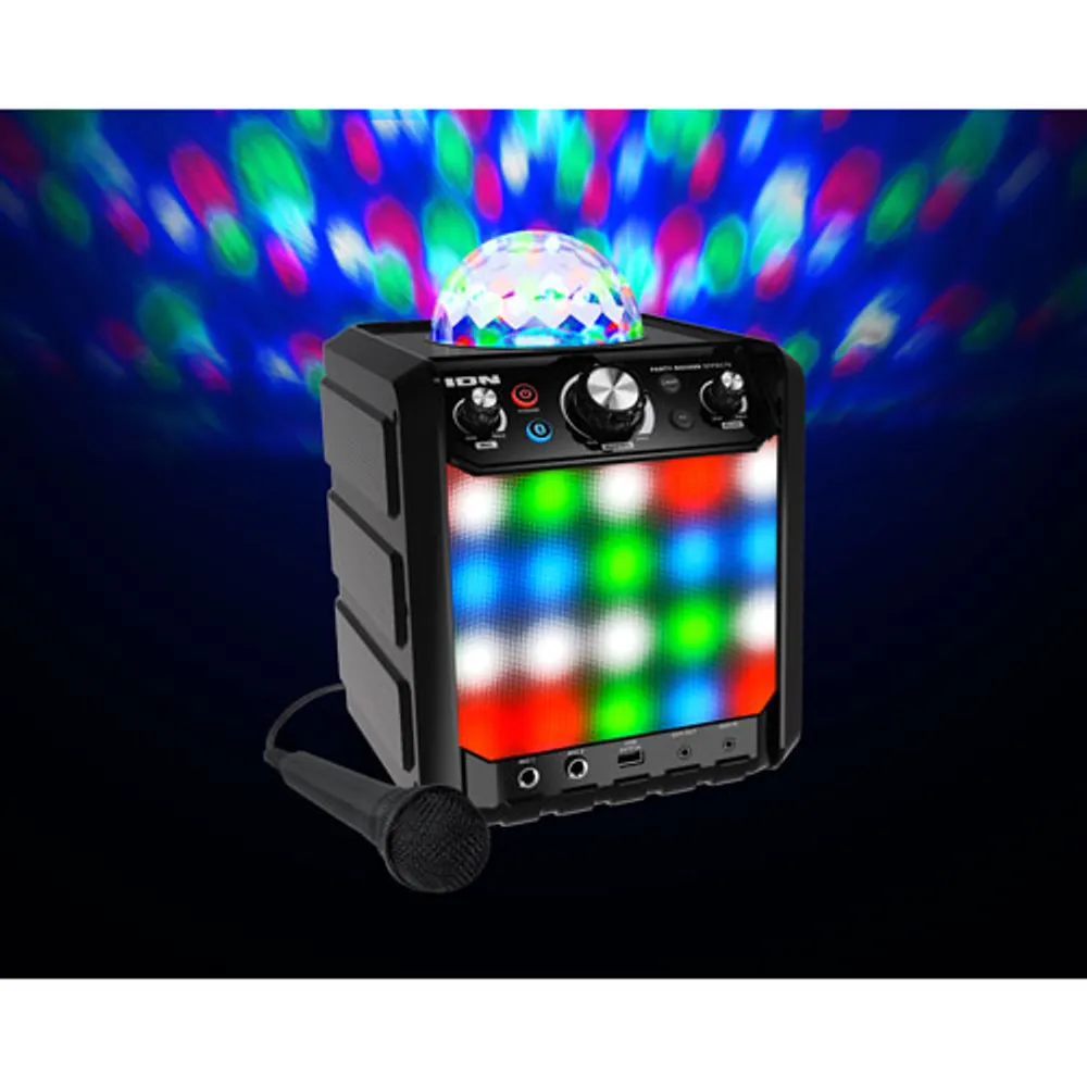 ION Party Rocker Effects Bluetooth Speaker with Microphone