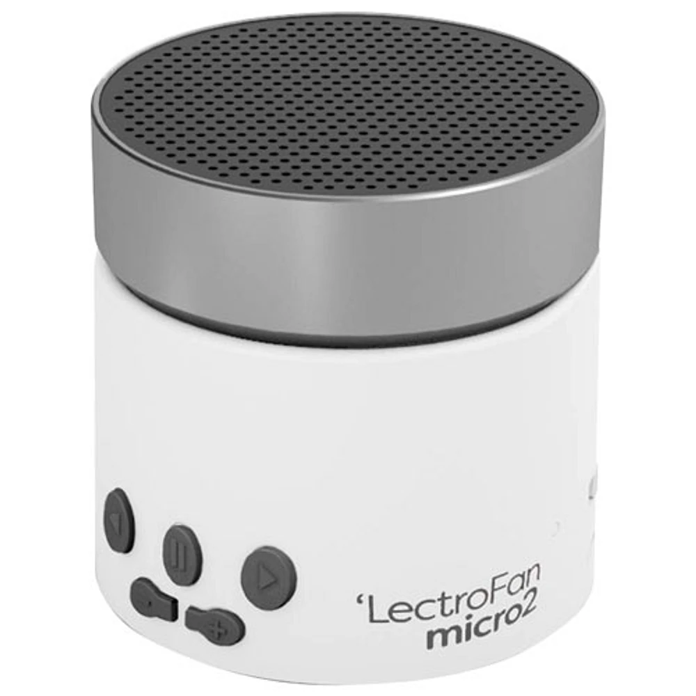 Appareil de sommeil Bluetooth Micro2 de LectroFan - Blanc/Argenté