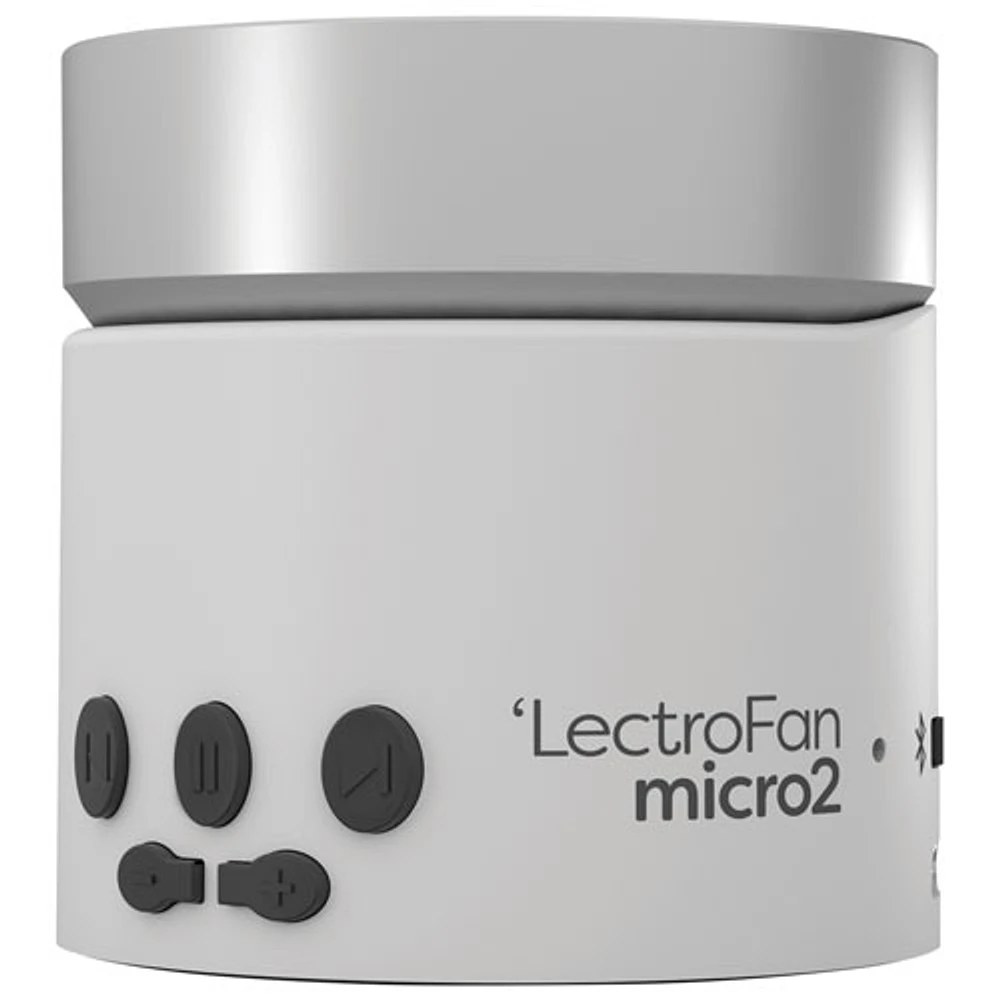 Appareil de sommeil Bluetooth Micro2 de LectroFan - Blanc/Argenté