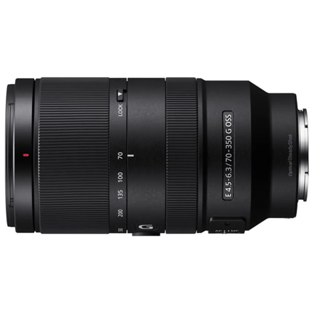 Sony E-Mount APS-C 70–350mm f/4.5–6.3 OSS 5x Telephoto Zoom G Lens