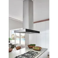 Best 36" Island Mount Range Hood (ICB3I36SBB) - Stainless Steel with Glass