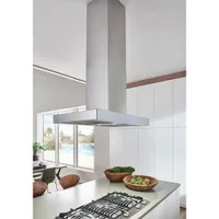 Best 36" Island Mount Range Hood (ICB3I36SBS) - Stainless Steel with Glass