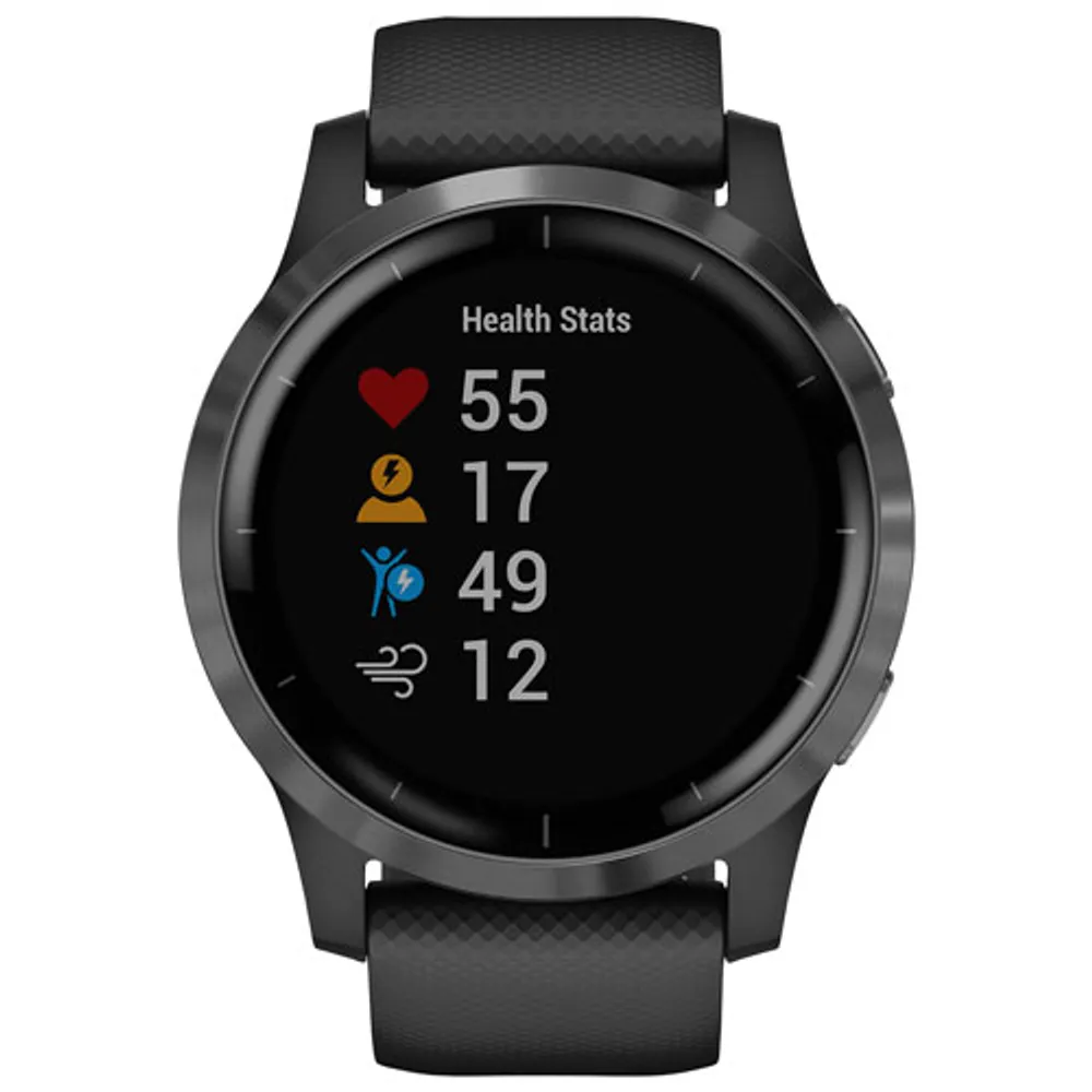 Garmin vivoactive 4 45mm GPS Watch with Heart Rate Monitor - Silver/Shadow Grey