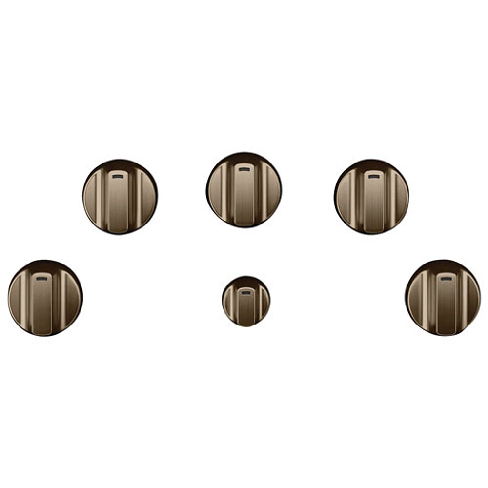 Café 5-Piece Electric Cooktop Knob Set (CXCE1HKPMBZ) - Brushed Bronze