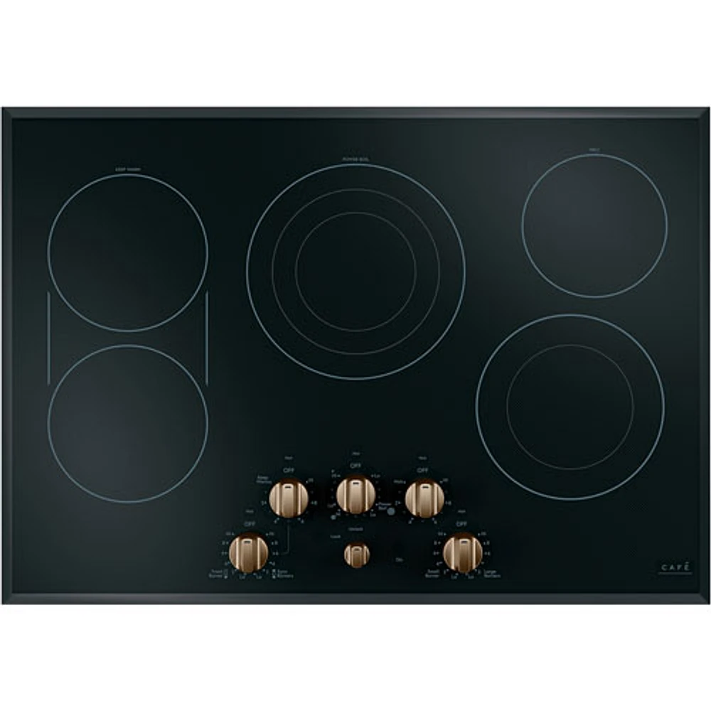 Café 5-Piece Electric Cooktop Knob Set (CXCE1HKPMBZ) - Brushed Bronze