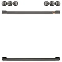 Café 8-Piece Electric Cooktop Handle Kit (CXFCEHKPMBT) - Brushed Black