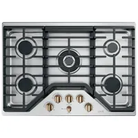 Ensemble de boutons de 5 pièces pour surface de cuisson au gaz Café (CXCG1K0PMCU) - Cuivre brossé