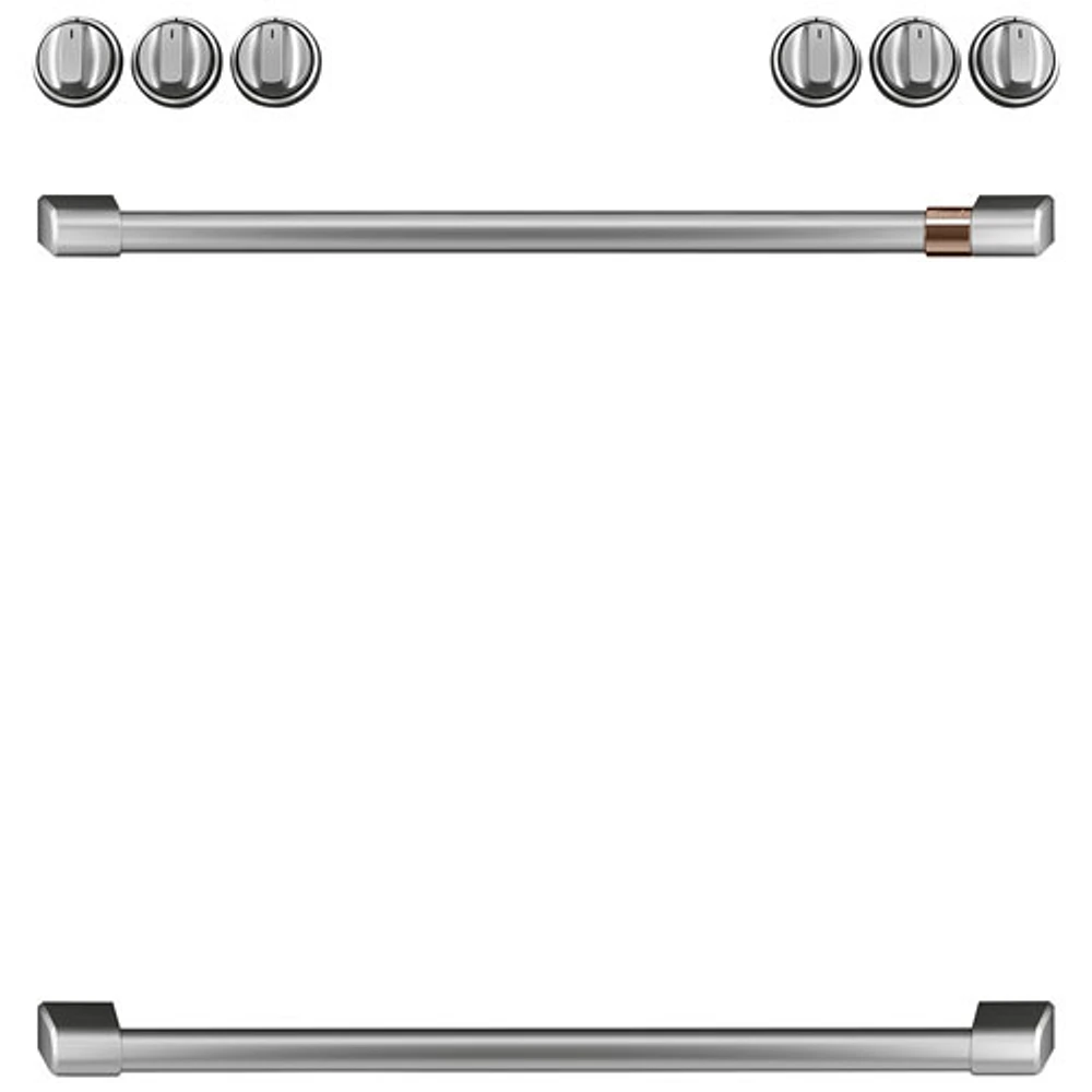 Café 8-Piece Gas Cooktop Handle Kit (CXFCGHKPMSS) - Brushed Stainless