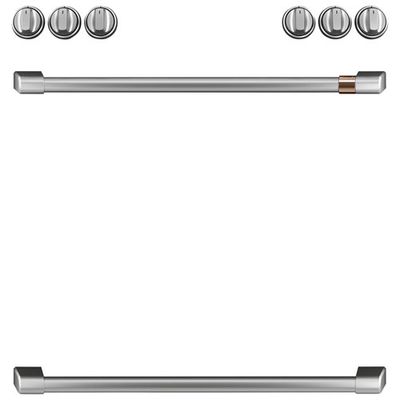 Café 8-Piece Gas Cooktop Handle Kit (CXFCGHKPMSS) - Brushed Stainless