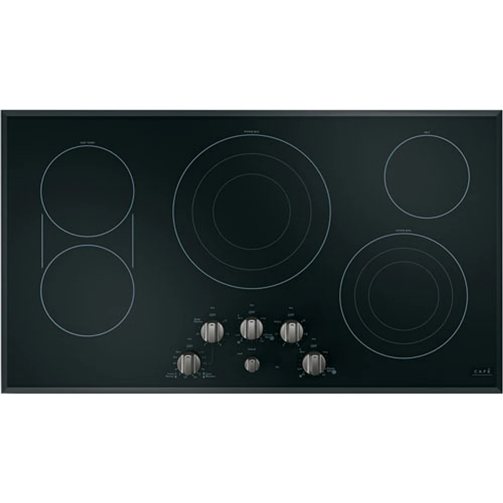 Ensemble de boutons de 5 pièces pour surface de cuisson électrique Café (CXCE1HKPMBT) - Noir brossé