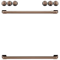 Café 8-Piece Electric Cooktop Handle Kit (CXFCEHKPMCU) - Brushed Copper