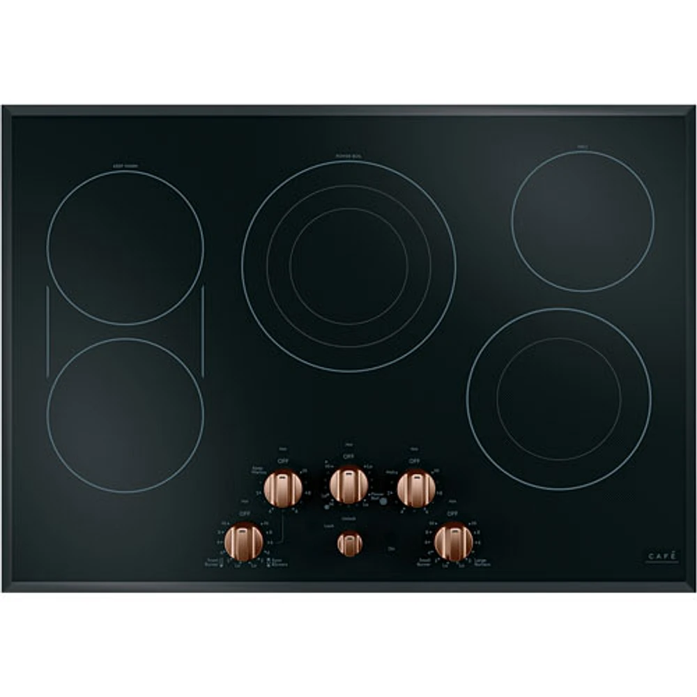 Café 5-Piece Electric Cooktop Knob Set (CXCE1HKPMCU) - Brushed Copper