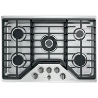 Ensemble de boutons de 5 pièces pour surface de cuisson au gaz Café (CXCG1K0PMBT) - Noir brossé