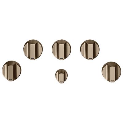 Café 5-Piece Gas Cooktop Knob Set (CXCG1K0PMBZ) - Brushed Bronze