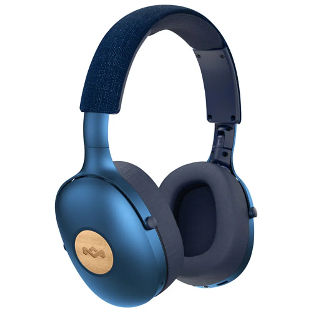 House of Marley Positive Vibration XL Over-Ear Bluetooth Headphones - Blue