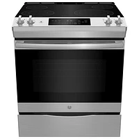 GE 30" 5.7 Cu. Ft. Slide-In Electric Range (JCSS630SMSS) - Stainless Steel