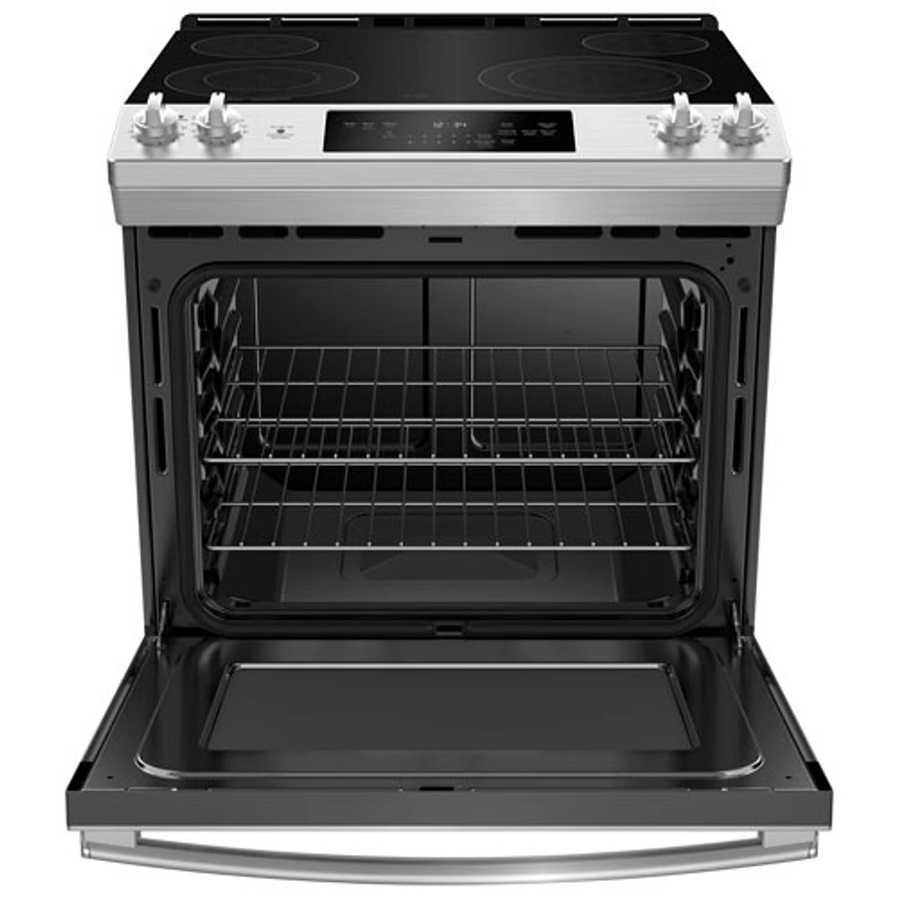 GE 30" 5.7 Cu. Ft. Slide-In Electric Range (JCSS630SMSS) - Stainless Steel