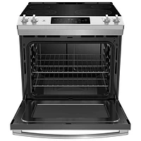 GE 30" 5.7 Cu. Ft. Slide-In Electric Range (JCSS630SMSS) - Stainless Steel