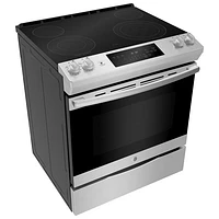 GE 30" 5.7 Cu. Ft. Slide-In Electric Range (JCSS630SMSS) - Stainless Steel