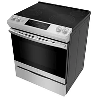 GE 30" 5.7 Cu. Ft. Slide-In Electric Range (JCSS630SMSS) - Stainless Steel