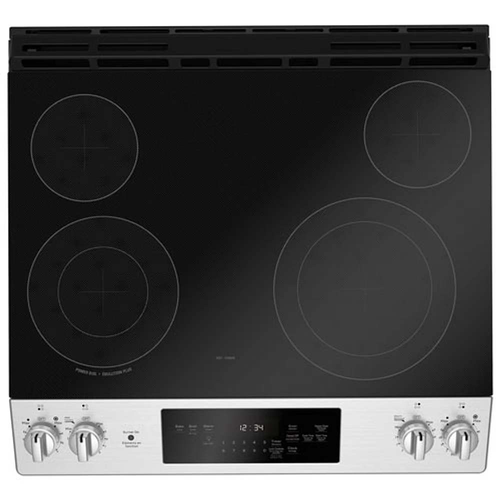 Cuisinière électrique encastrable lisse 5,7 pi³ 30 po de GE (JCSS630SMSS) - Inox - Exclusivité BBY