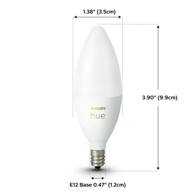 Philips Hue E12 Smart LED Bluetooth Light Bulb Colour Ambiance | Galeries de la Capitale