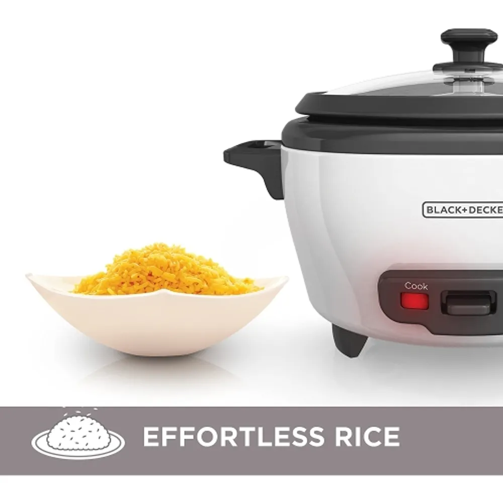 Dash DRCM200BK Mini Rice Cooker with Keep Warm, Black