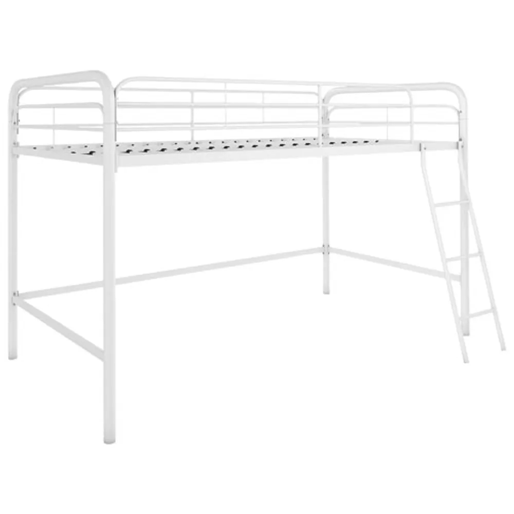 Junior Contemporary Bunk Bed - Twin - White