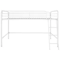 Junior Contemporary Bunk Bed - Twin - White