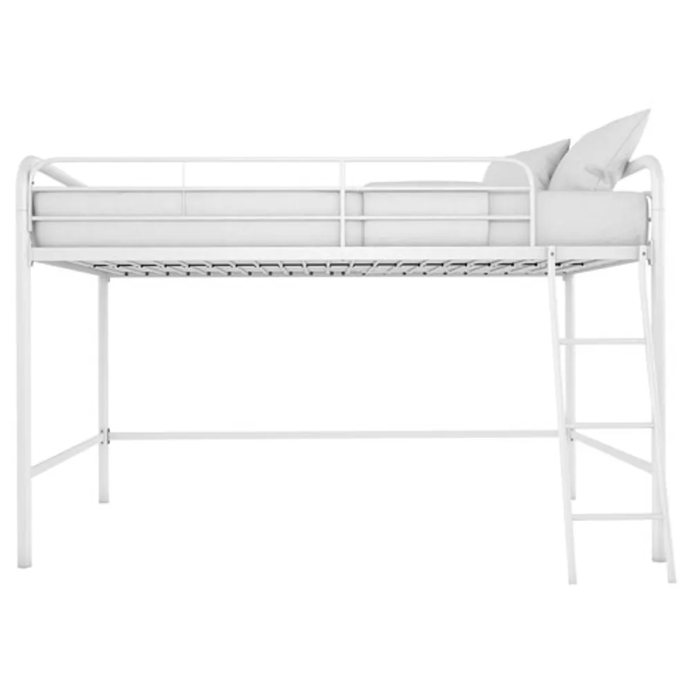 Junior Contemporary Bunk Bed - Twin - White