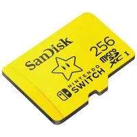 Carte mémoire microSDXC 100 Mo/s 256 Go de SanDisk pour Nintendo Switch