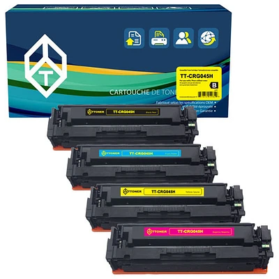 TToner Canon Black/Colour Toner (TT-CRG045H) - 4 Pack