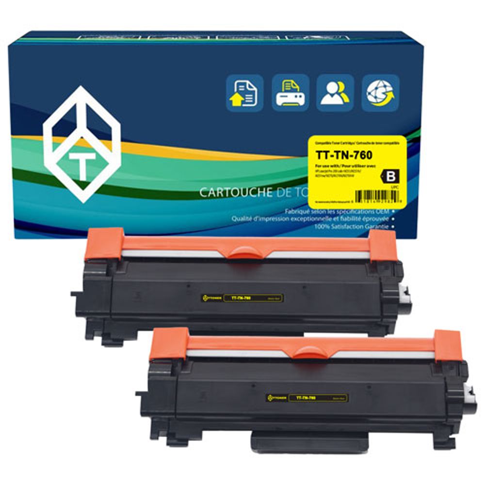 TToner Brother Black Toner (TT-TN760) - 2 Pack