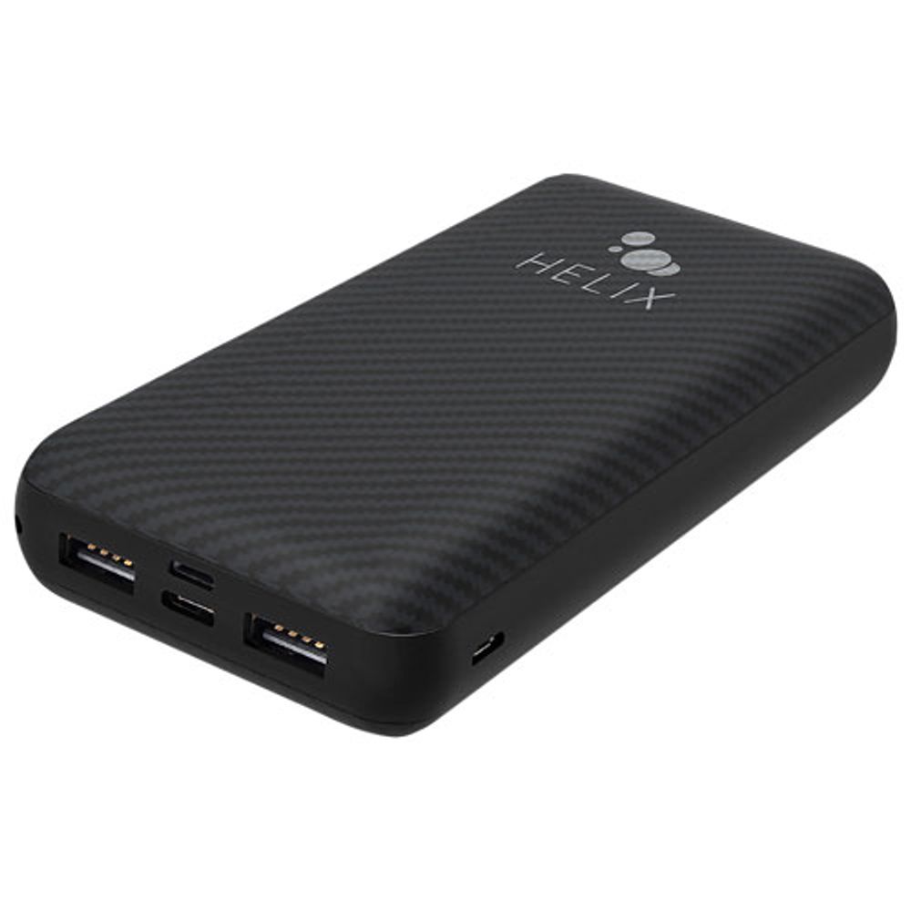 Helix TurboV+ 20000 mAh Power Bank - Black