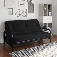 DHP Mali Contemporary Polyester Futon - Black