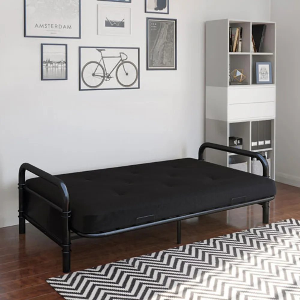 DHP Mali Contemporary Polyester Futon - Black