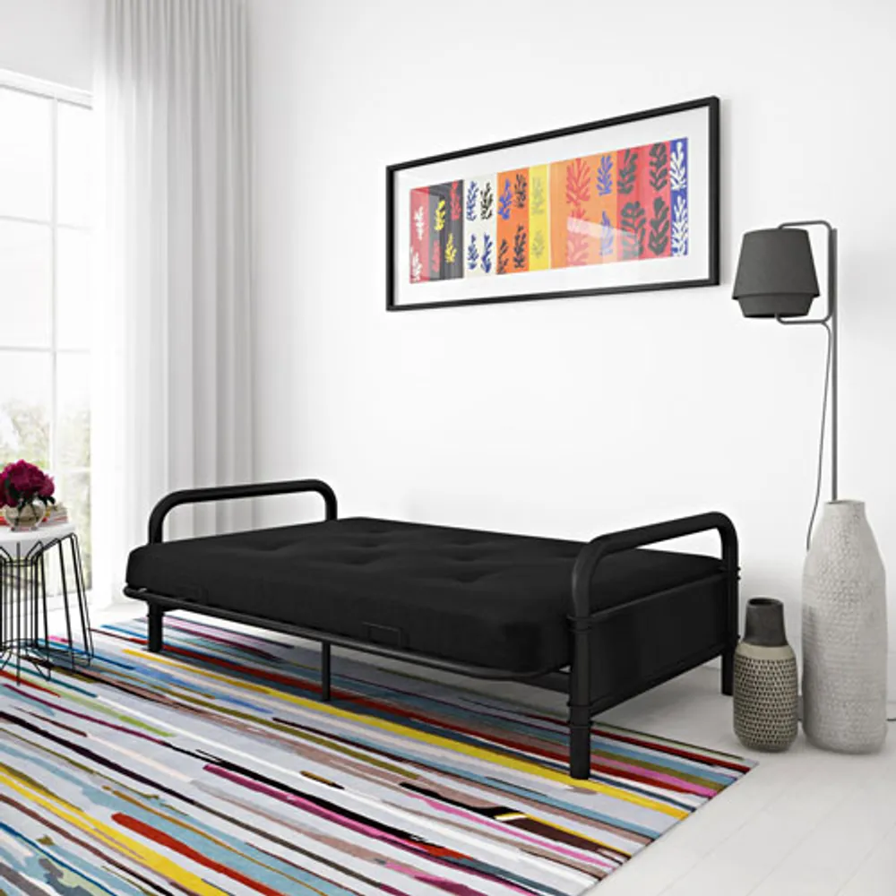 DHP Mali Contemporary Polyester Futon - Black