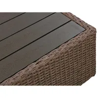 Ensemble modulaire de patio de 3 pièces Veranda - Osier brun/Coussins taupe